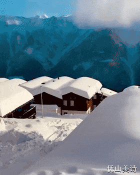 瑞士的一个小村庄，大雪之后瞬间化身童话世界